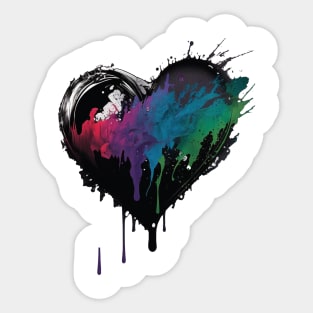 Heart Graffiti Style Sticker